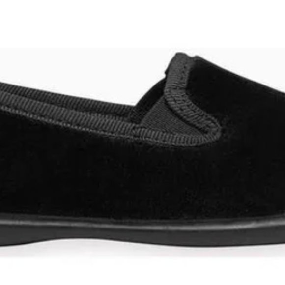La Coqueta Boys/Girls Black Velvet Slippers Size 32 - Picture 4 of 8